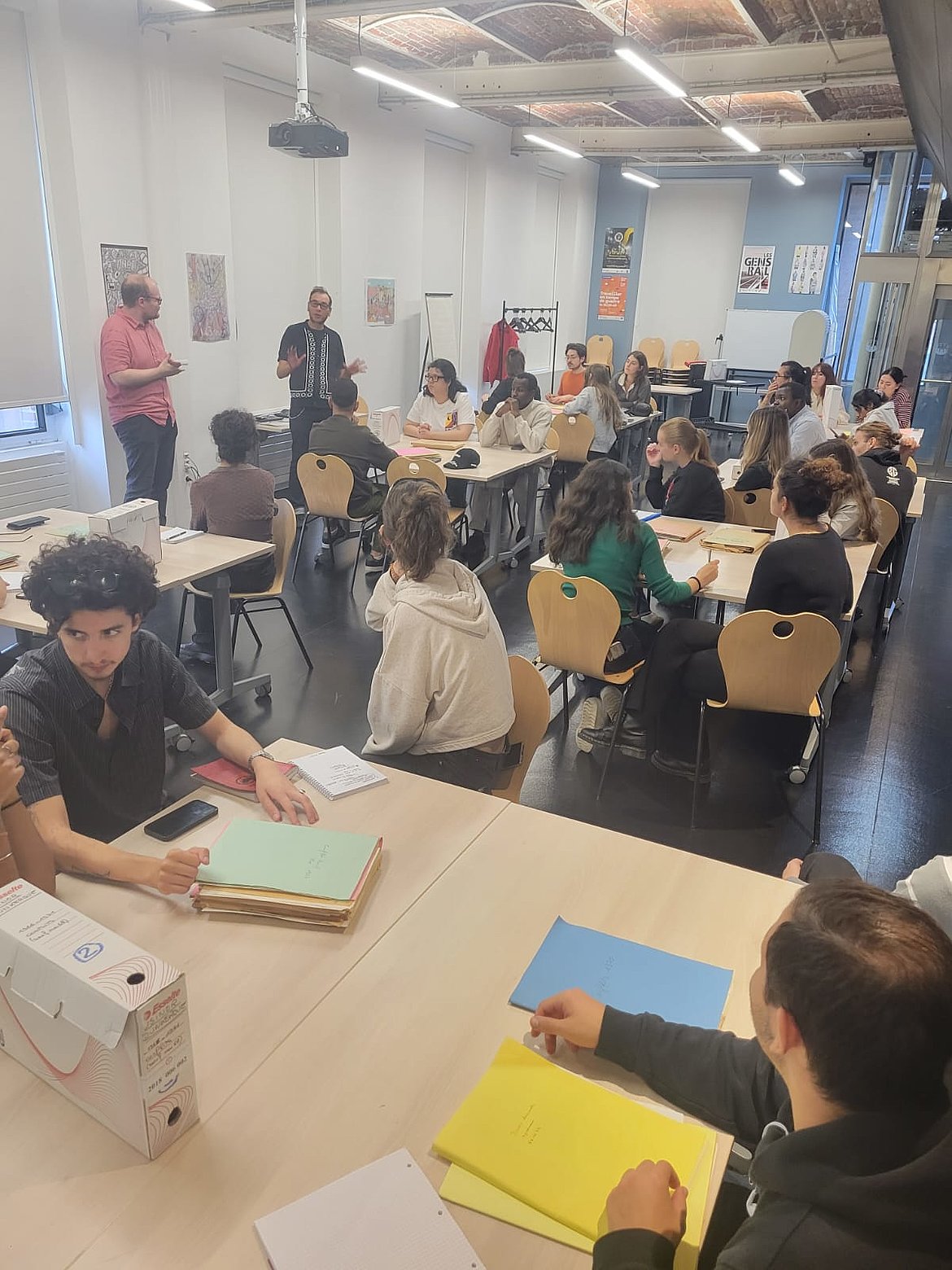 Photo of the Master WOCC's cohort at the French National Archives of the World of Work