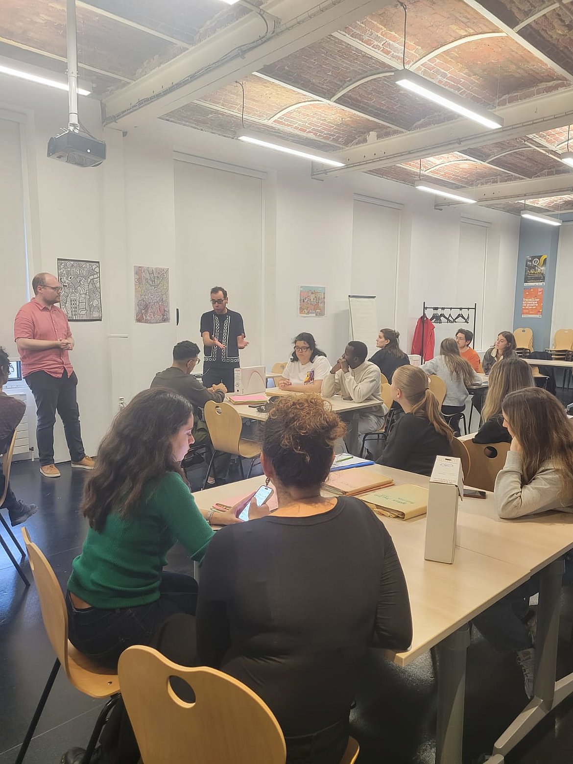 Photo of the Master WOCC's cohort at the French National Archives of the World of Work