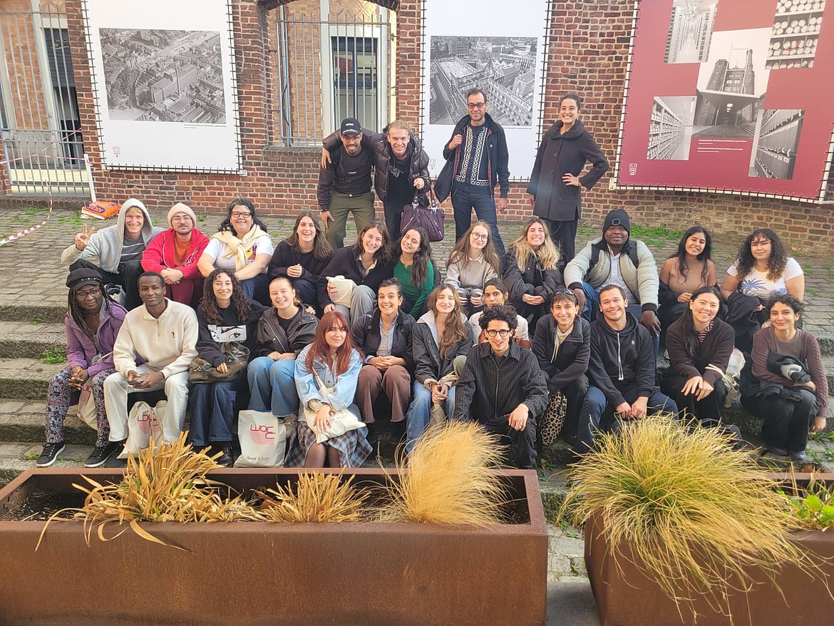 Photo of the Master WOCC's cohort at the French National Archives of the World of Work